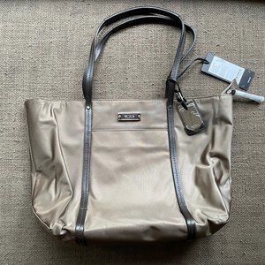 Tumi Small Q Tote, brown nylon
